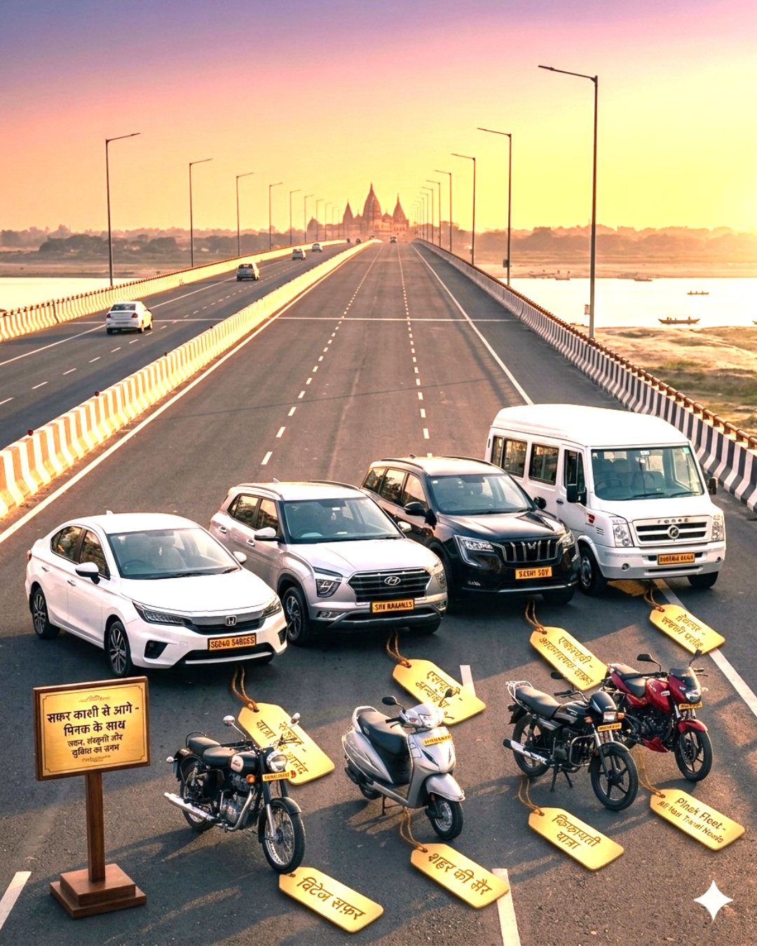 Varanasi Bike Taxi — ₹149/hr, Pilot Included